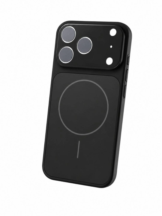 Противоударный силиконовый чехол с MagSafe и защитой камеры для смартфона - 