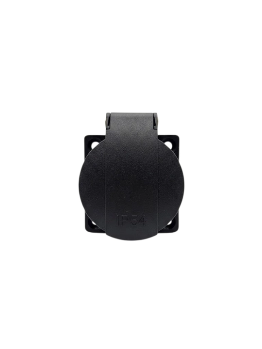 Qopqoqli o‘rnatma kuch rozetkasi, 16 A, 250 V, IP54