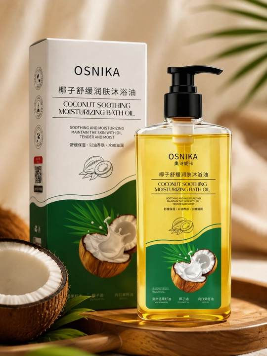 Увлажняющее масло для душа OSNIKA с кокосовым маслом: освежающее средство для душа - 