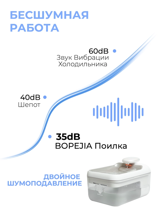 Filtrlash tizimiga ega mushuklar uchun avtomatik ichimlik favvorasi