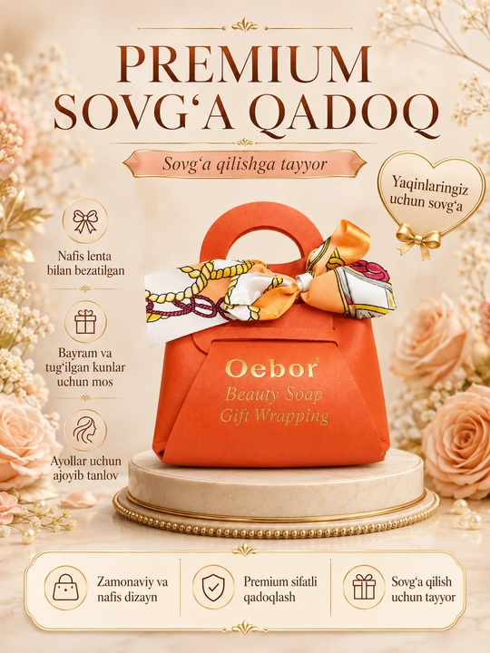 Oebor Beauty Soap atirli sovun, sovg‘a qadoqli, 200 g