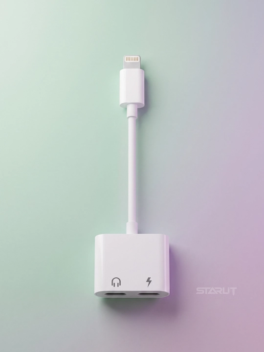 Адаптер-разветвитель Type-C, 2 в 1—зарядка и наушники,USB-C splitter, аудио+зарядка, 12 Вт