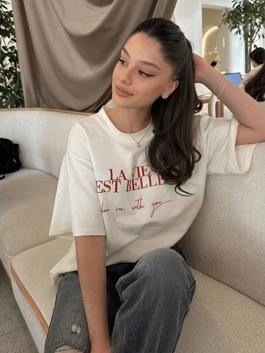 OVERSIZE футболка для женщин и девушек - 