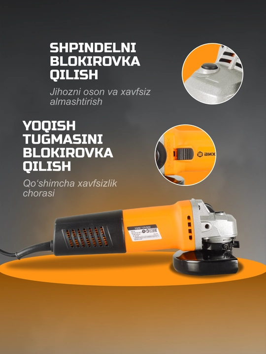 Vixr UShM-125/900 burchakli silliqlash mashinasi (bolgarka), art. 72/12/1.