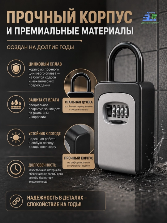 Сейф навесной кодовый для ключей