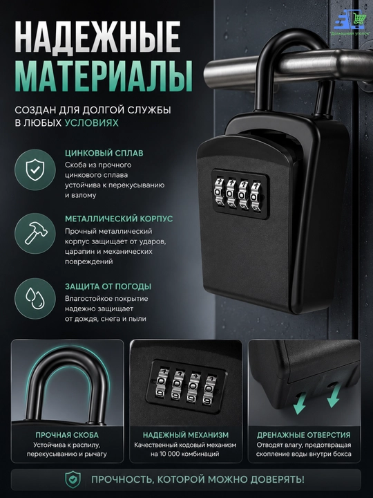 Кодовый мини сейф для ключей