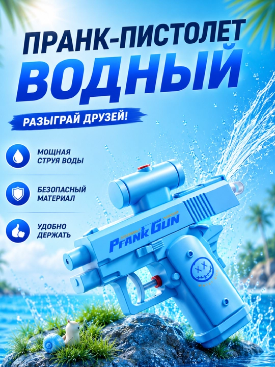 Prank Gun – водный пистолет с двойной стрельбой - 