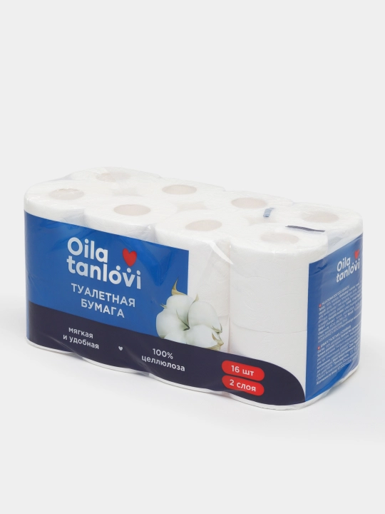 Hojatxona qog'ozi Oila tanlovi, 2 qavatli, 16 dona
