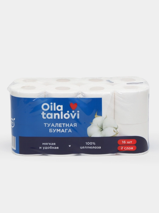 Hojatxona qog'ozi Oila tanlovi, 2 qavatli, 16 dona