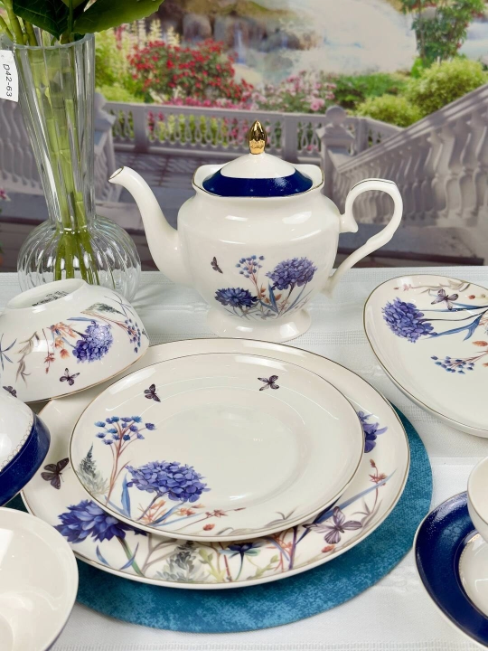 Набор посуды La Dolce 44 предмета на 6 персон фарфоровый сервиз New Bone China