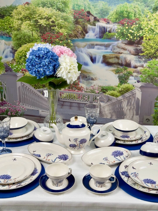 Набор посуды La Dolce 44 предмета на 6 персон фарфоровый сервиз New Bone China