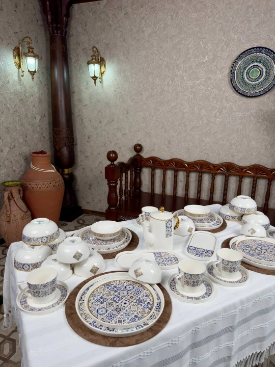 Набор посуды La Dolce 44 предмета на 6 персон фарфоровый сервиз New Bone China