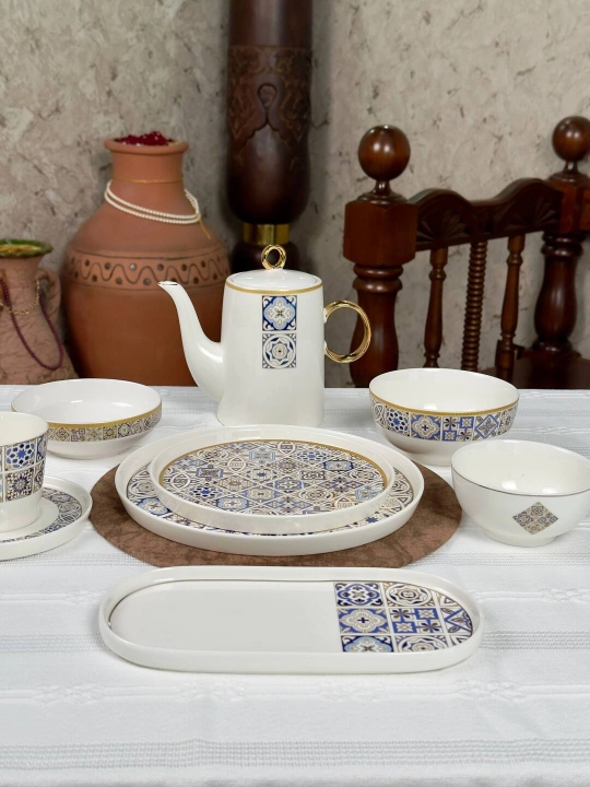 Набор посуды La Dolce 44 предмета на 6 персон фарфоровый сервиз New Bone China