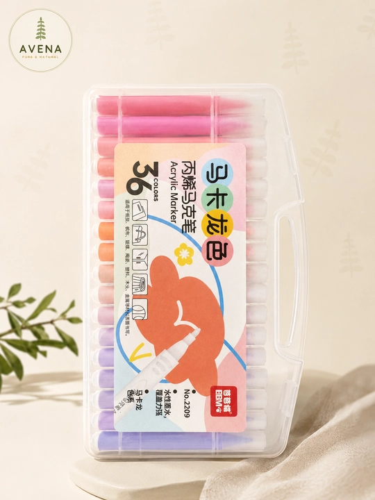Acrylic Marker набор цветных маркеров 36 цветов для творчества  - 