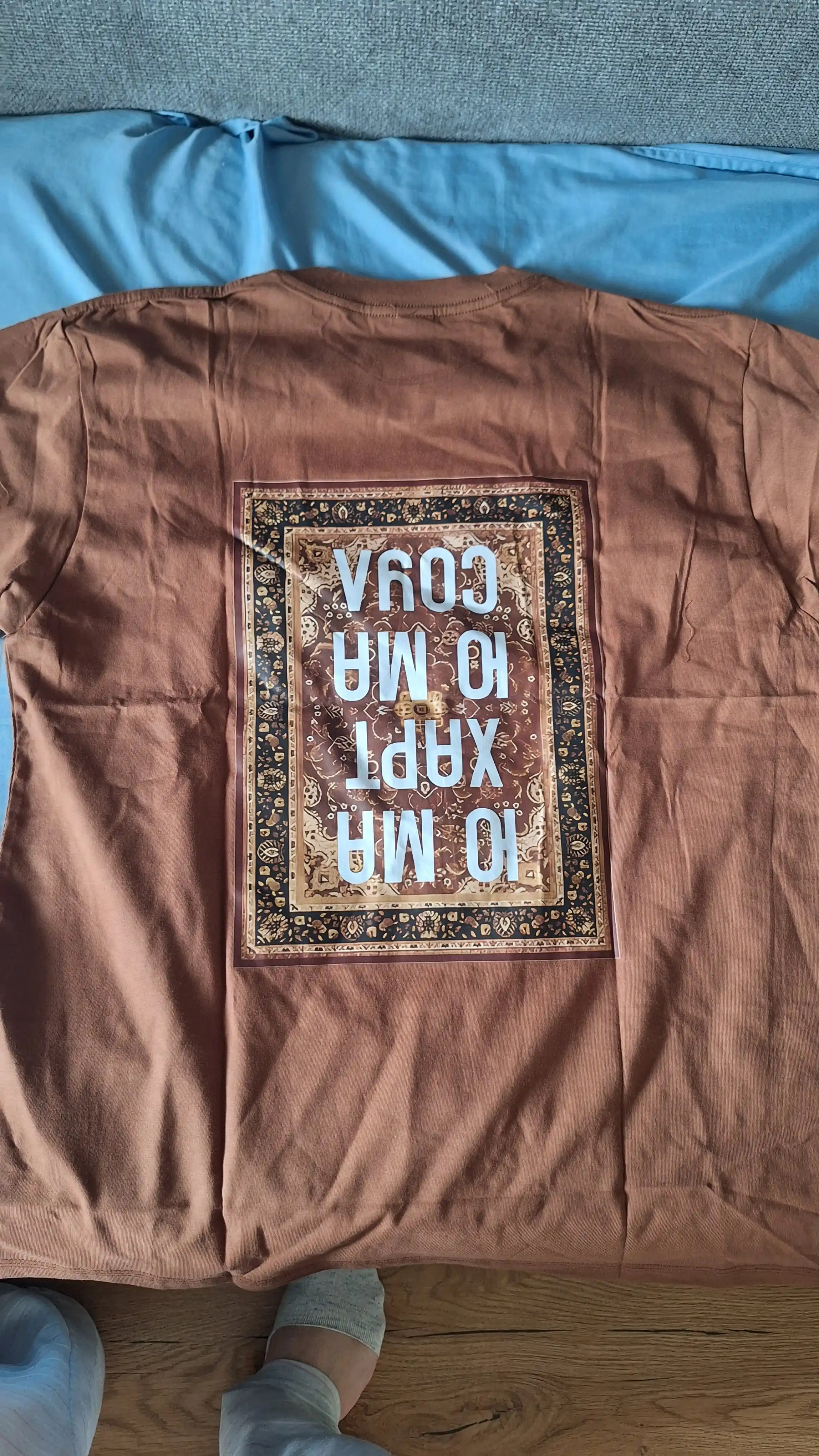 Oversize futbolka, printli futbolka, 100% paxta, koreys uslubi, Y2K uslubi