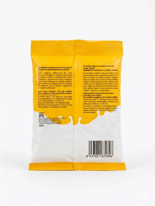 BonRoll Choconolas sutli shokoladdagi apelsinli mevali marmelad, 80 g
