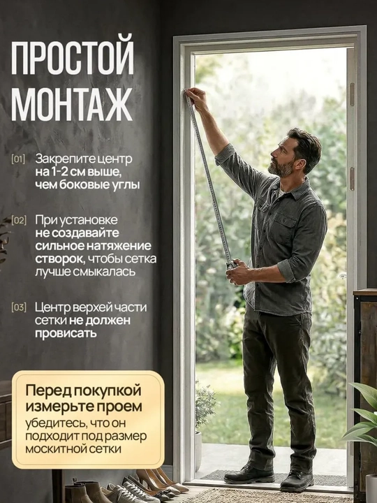 Eshik uchun magnitli setka, chivin va pashshalarga qarshi magnit parda, 120x210