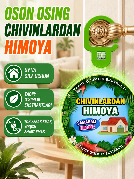 Chivinlarga qarshi osma aromatizator efir moyli stiker bolalar va kattalar uchun - 