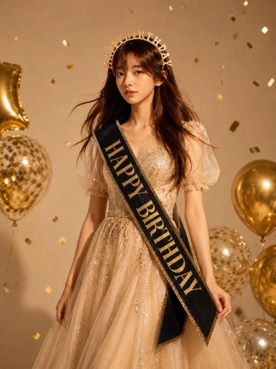 Лента на день рождение, аксессуары, фотозона birthday, праздничный комплект