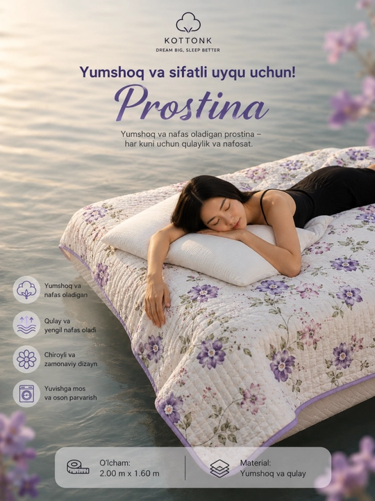 1 kishilik choyshab  Yozga yupqa adyol| Paxtali gulli choyshab 160×200 sm - 