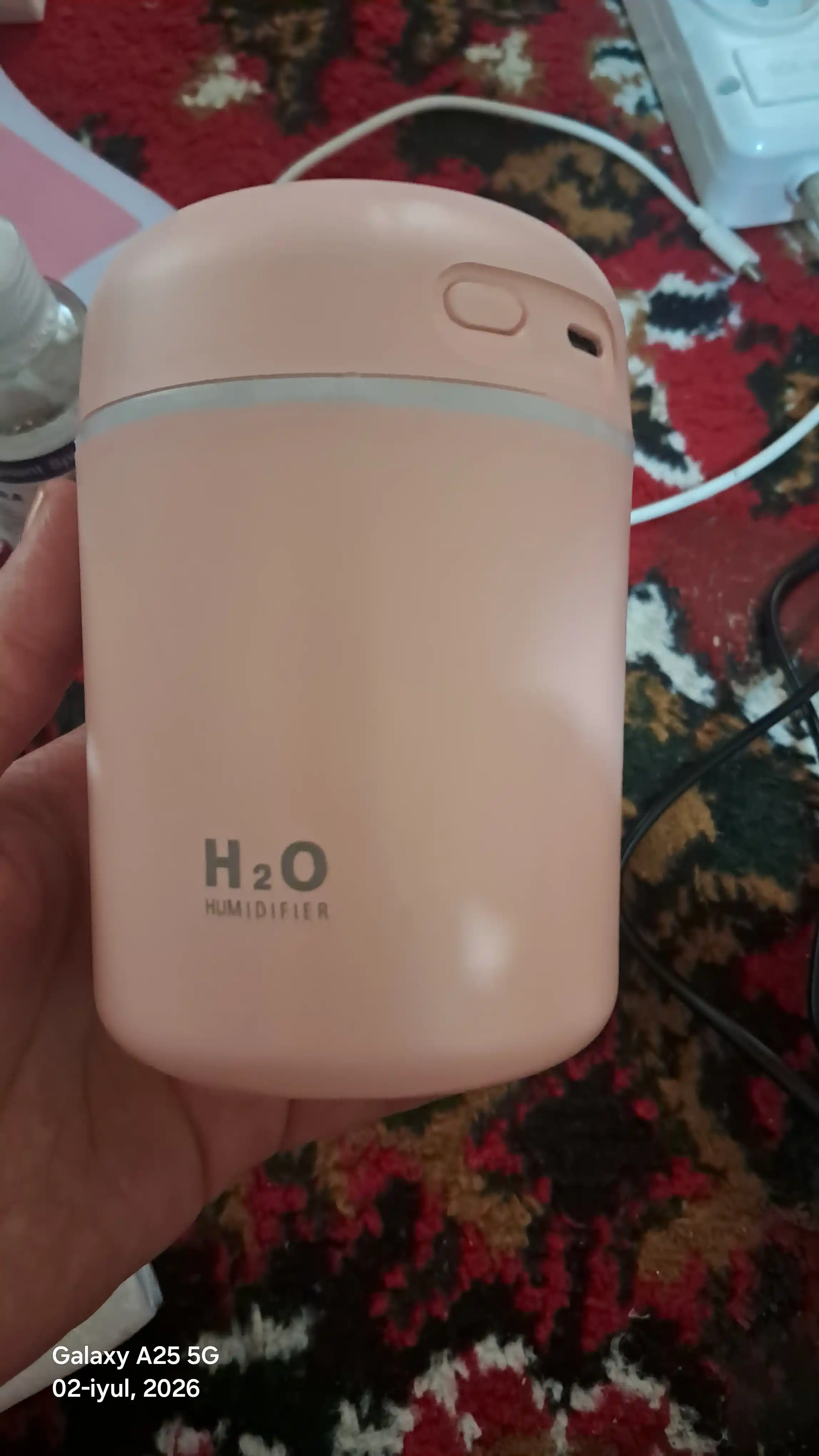 Увлажнитель воздуха H2O, компактный размер, RGB подсветка и бесшумная работа