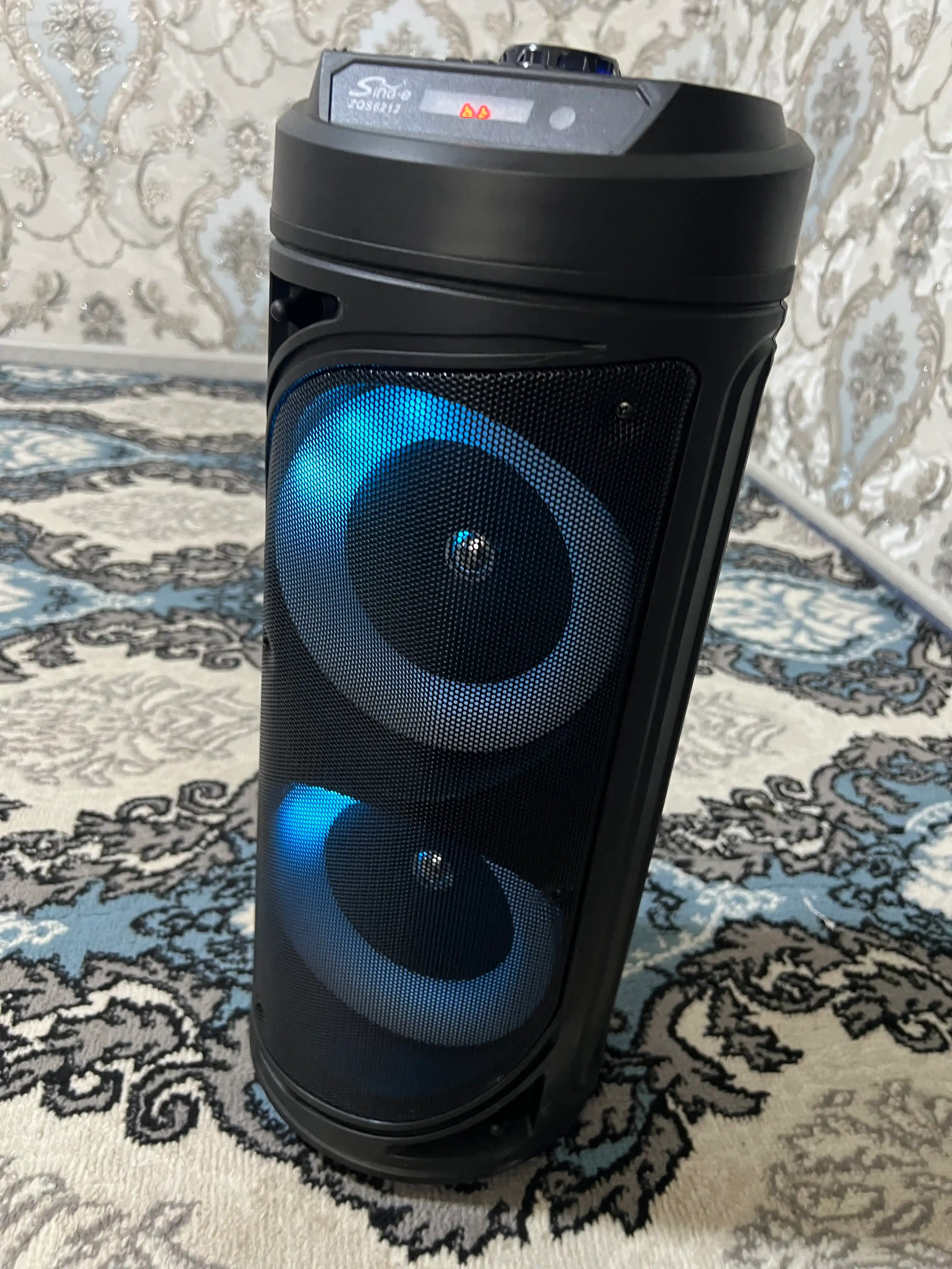 Караоке колонка ZQS6212 Bluetooth, 51 см, с микрофоном, световым эффектом RGB