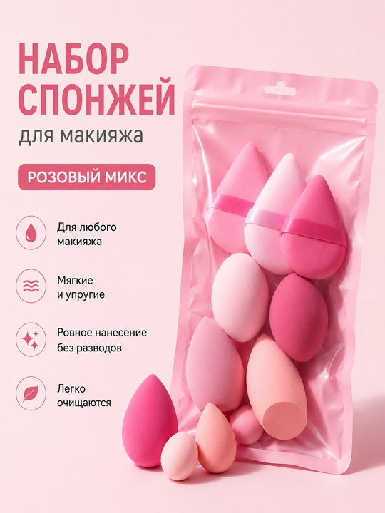 Спонжи для нанесения консилера кончиками пальцев - 