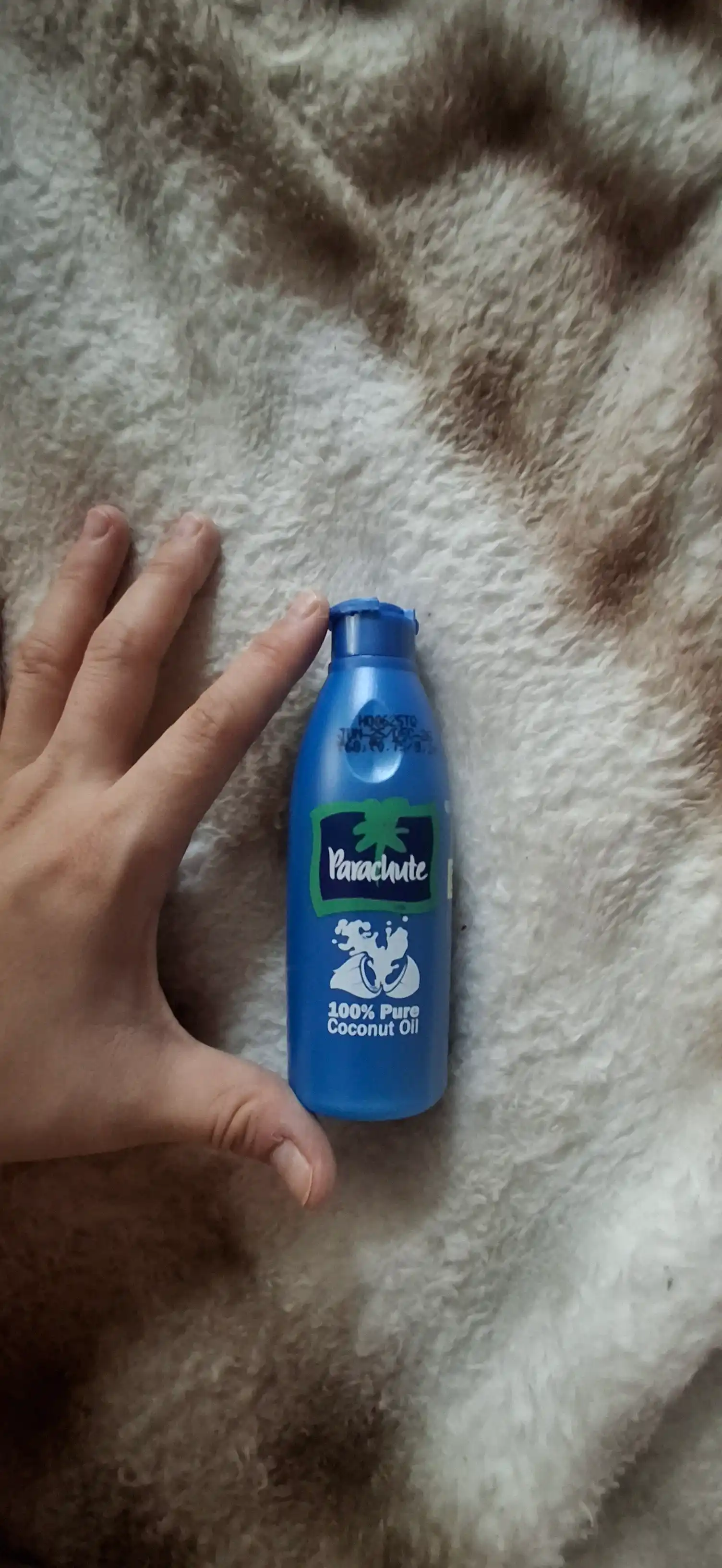 Kokos yog'i Parashyut, badanga, sochga va massaj uchun, Coconut Oil Parashute