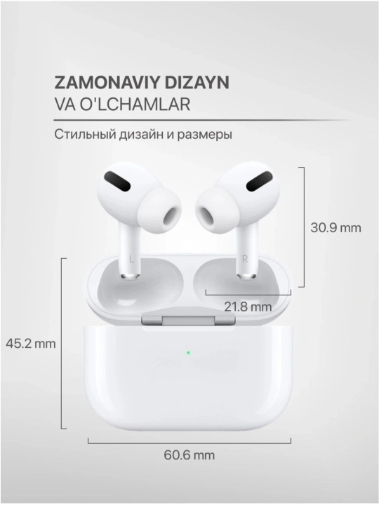 Pods 3 air Pro 2 Sensorli Simsiz quloqchinlar