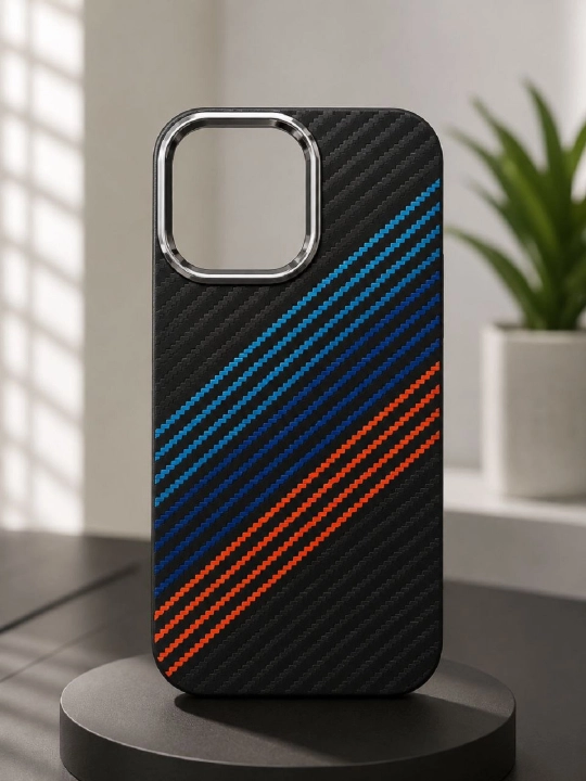 IPhone 15 Pro uchun Carbon chexol, Carbon mustahkam chexol - 