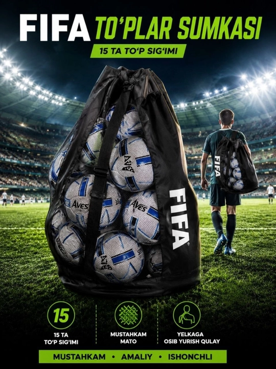 Futbol setkasi koptok uchun kotarib yurishga qulay setka