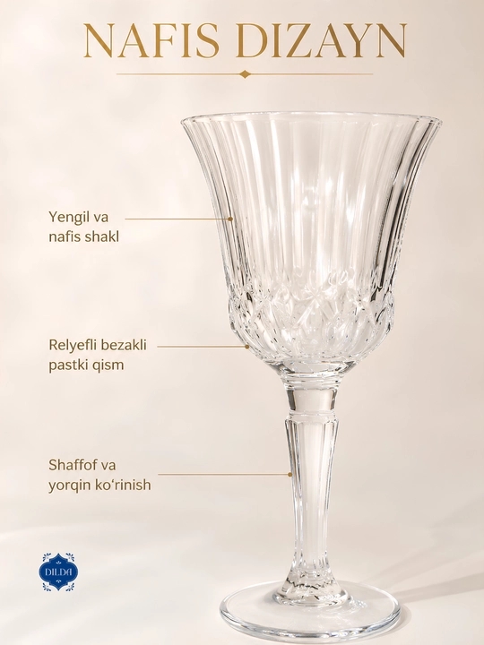 Shisha fujerlar to‘plami 6 dona, rangli va shaffof bokallar 210, 270, 300 ml, bayram uchun