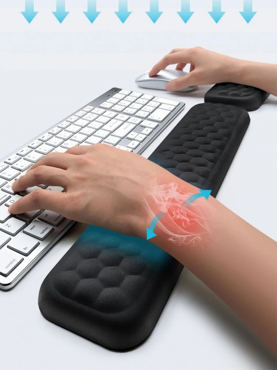 Ergonomik Klaviatura Bilak Tayanchi,Kompyuter va Noutbuk uchun Qo‘l Tayanchi