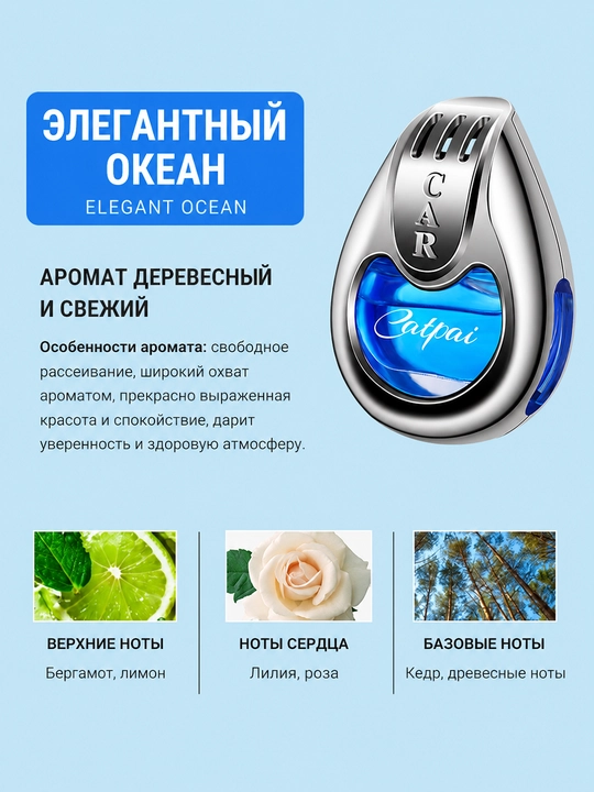 Ароматизатор на дефлектор лёгкий аромат долгое действие - 