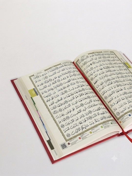 Qur'oni Karim Tajvidli Mushaf 10 rangli, qattiq muqova, 624 sahifa, 17×24 sm