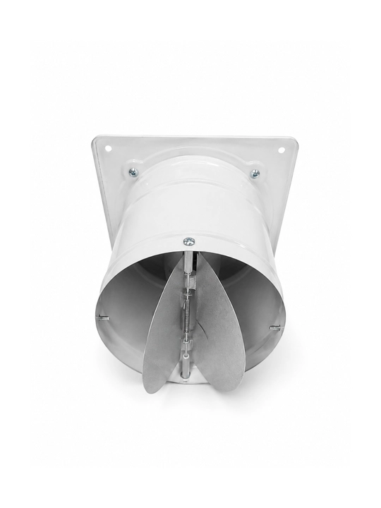 Orqaga qaytish klapanli o‘qli ventilyator 150, 200, 250, 300 mm ventilyatsiya uchun