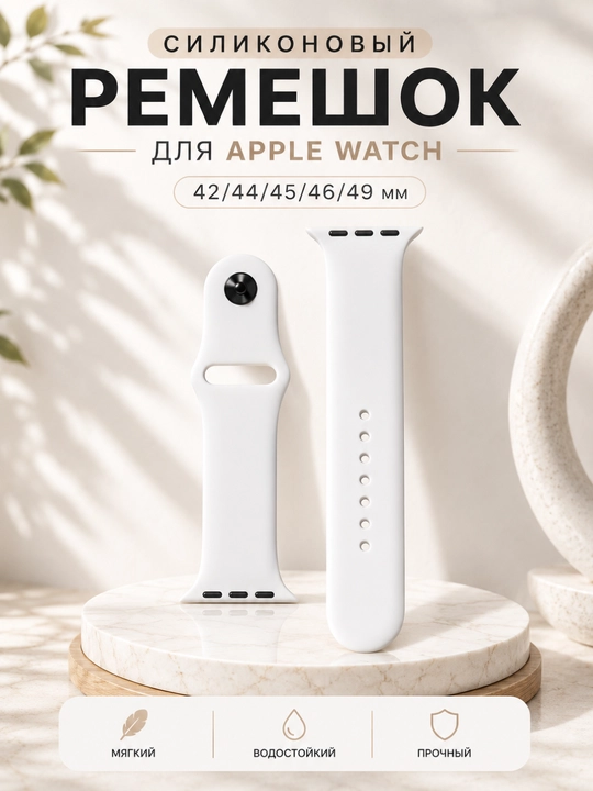 Силиконовый ремешок для Apple Watch 42/44/45/46/49 мм - 