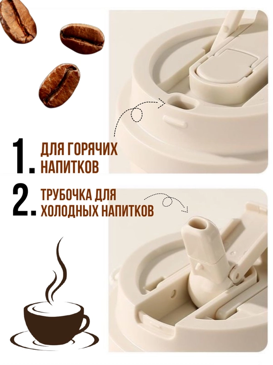 500 ml termo stakan, qahva va choy uchun germetik termos krujka