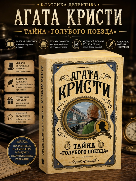 Тайна голубого поезда. Агата Кристи - 