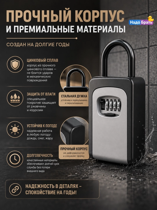Кодовый мини сейф для ключей