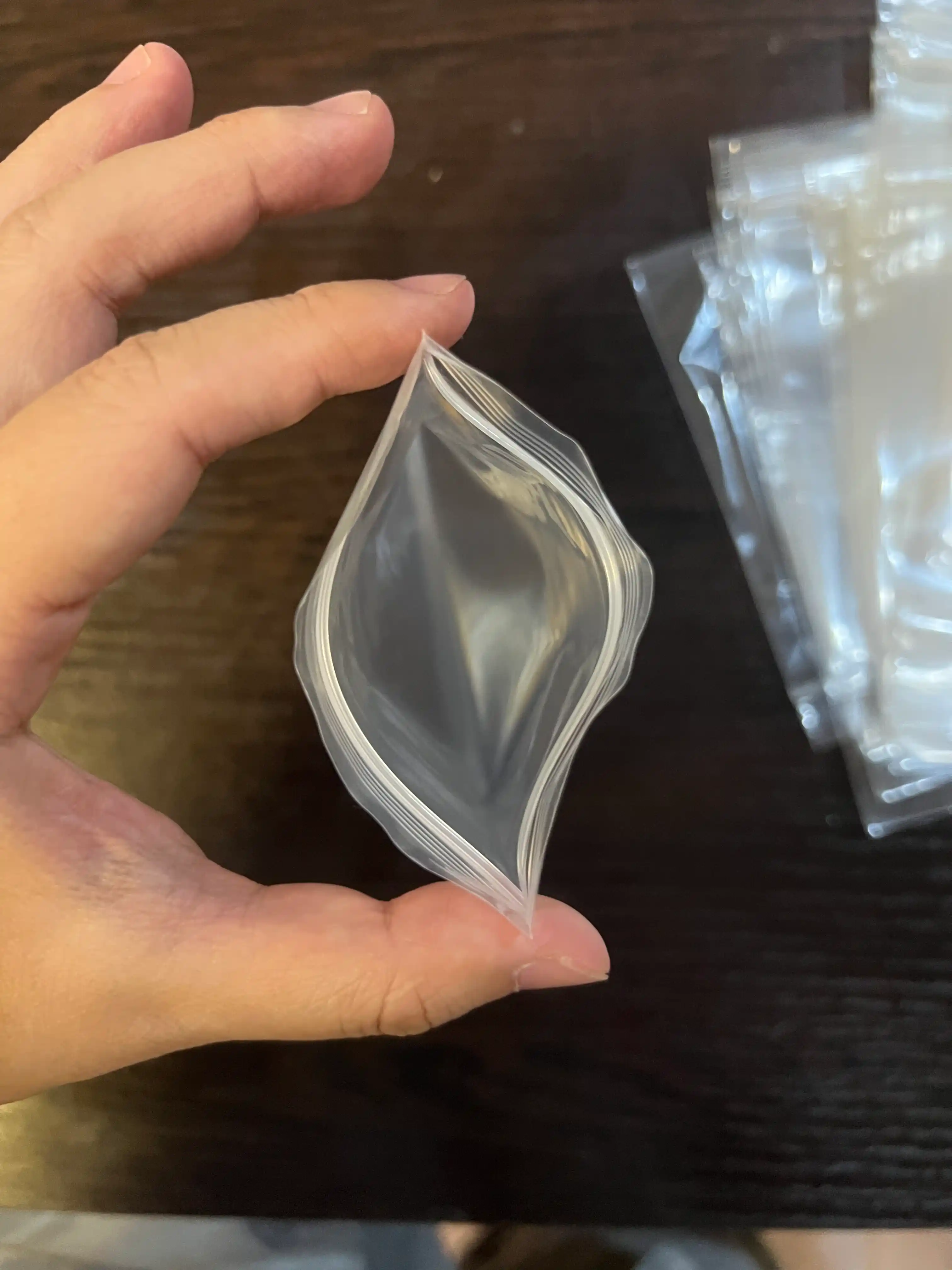 Zip-lock qadoq, aksesuarlar va mayda buyumlar uchun, 10 * 22 sm