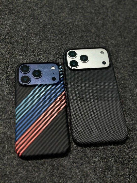 IPhone 11-17 Pro Max uchun MagSafe karbon g‘ilofi, yupqa, mustahkam himoya g‘ilofi