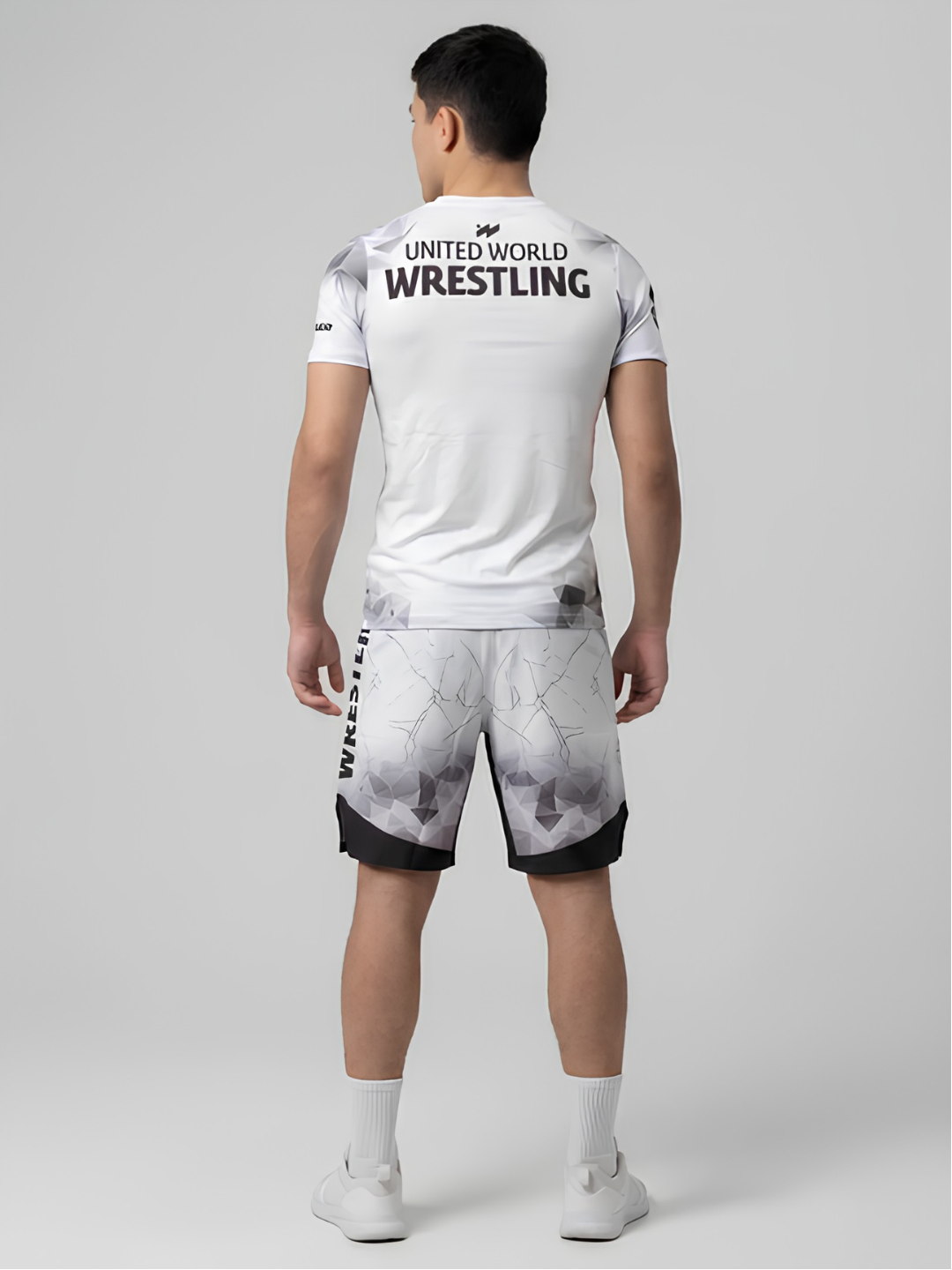 Wrestling United World Sports шорты и футболка, 2 в 1, рестлинг униформа ММА униформа