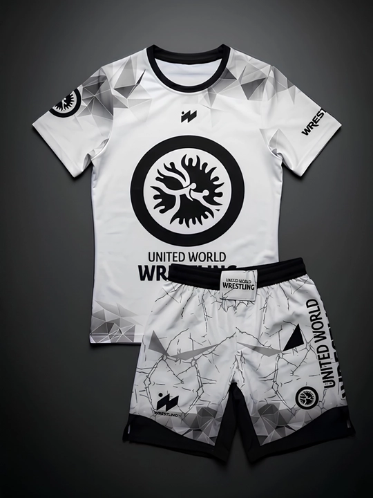 Wrestling United World Sports shortigi va futbolkasi, 2 tasi 1 kurash formasi MMA formasi - 