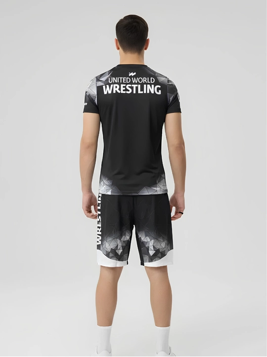 Wrestling United World Sports шорты и футболка, 2 в 1, рестлинг униформа ММА униформа