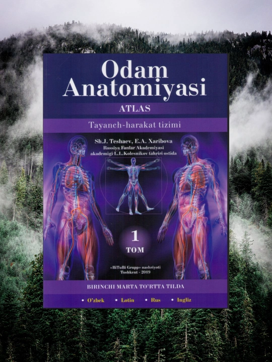 Odam Anatomiyasi Atlasi 1-tom. Tayanch-Harakat Tizimi. 4 Tilda. Qattiq Muqova - 