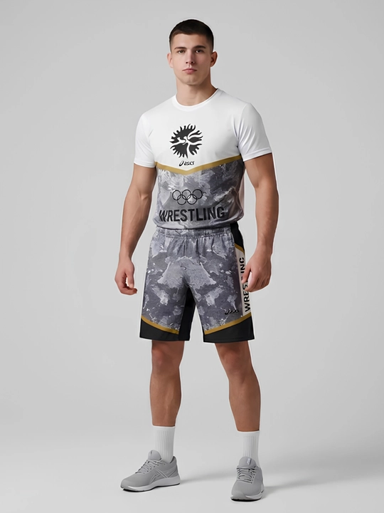 Wrestling United World Sports шорты и футболка, 2 в 1, рестлинг униформа ММА 