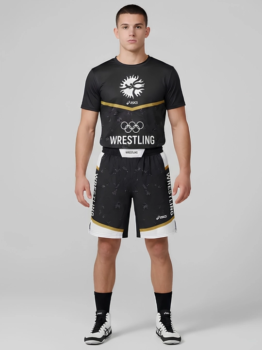 Wrestling United World Sports шорты и футболка, 2 в 1, рестлинг униформа ММА 