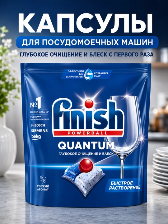 Finish Power idish yuvish mashinalari uchun tabletkalar - 
