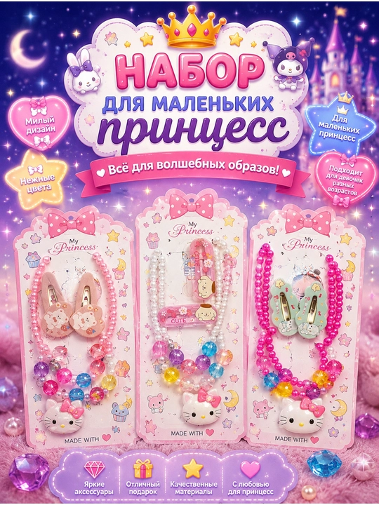 Набор «Hello Kitty» «4 в 1» для девочек — отличный вариант подарка
